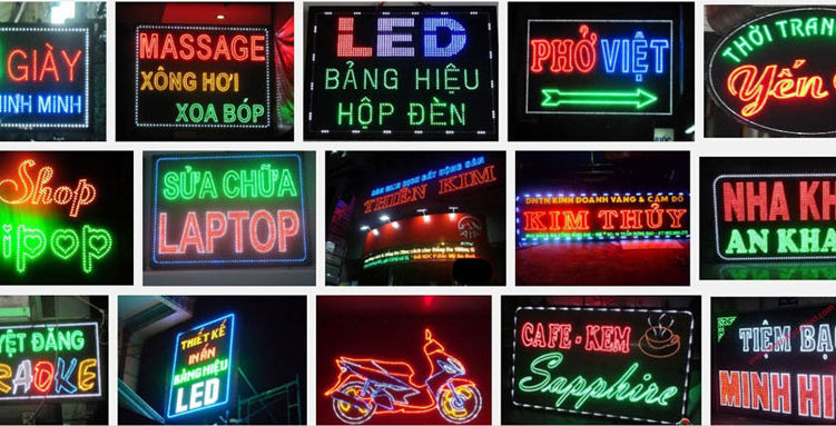 Bảng hiệu led | những mẫu bảng hiệu led đẹp
