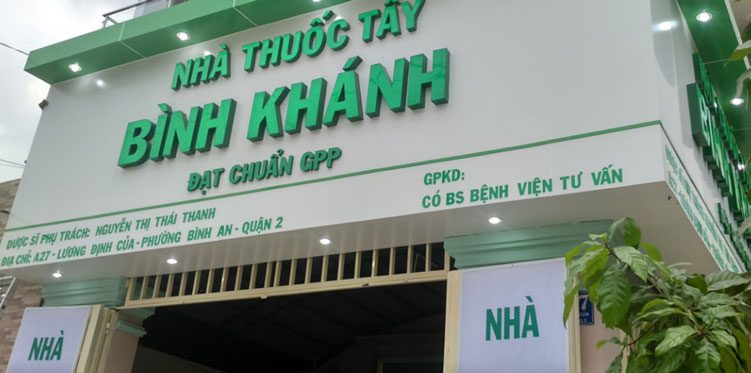 Làm bảng hiệu nhà thuốc