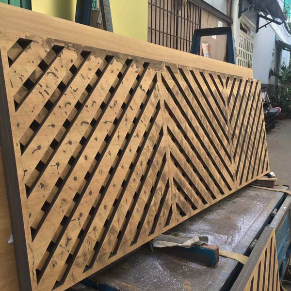 Cắt CNC vách ngăn gỗ 