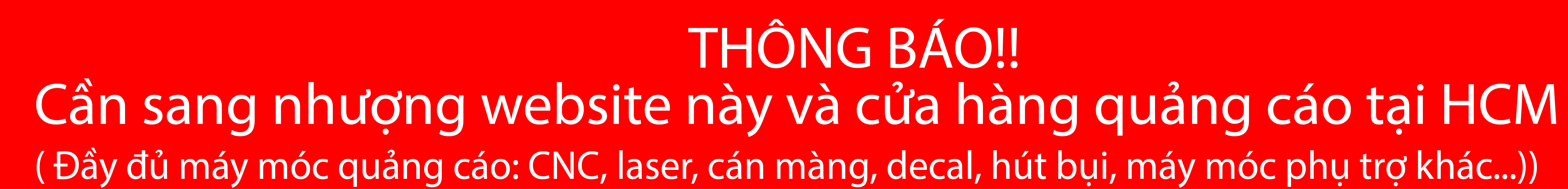 thong-bao thông báo sang nhượng cửa hàng quảng cáo